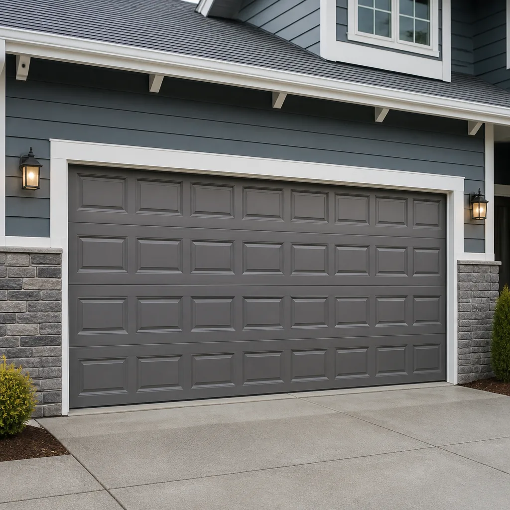 Raised-panel steel